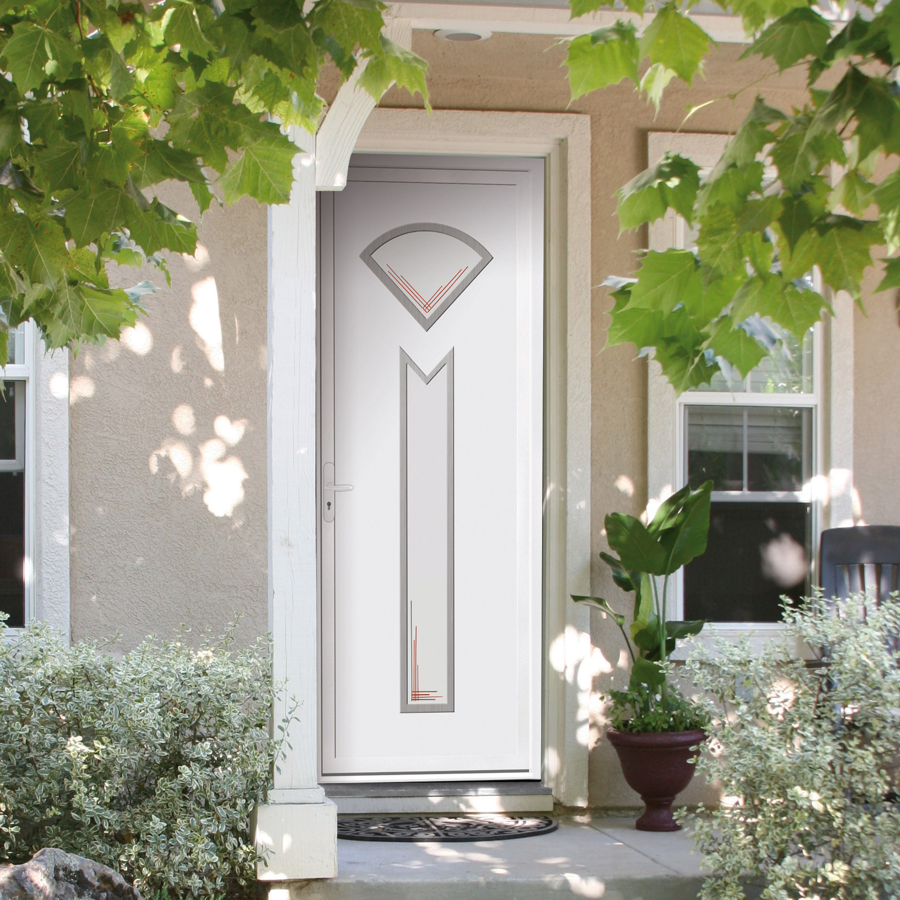 Porte d'entrée PVC